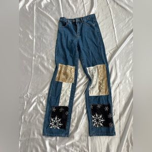 Patch work jeans